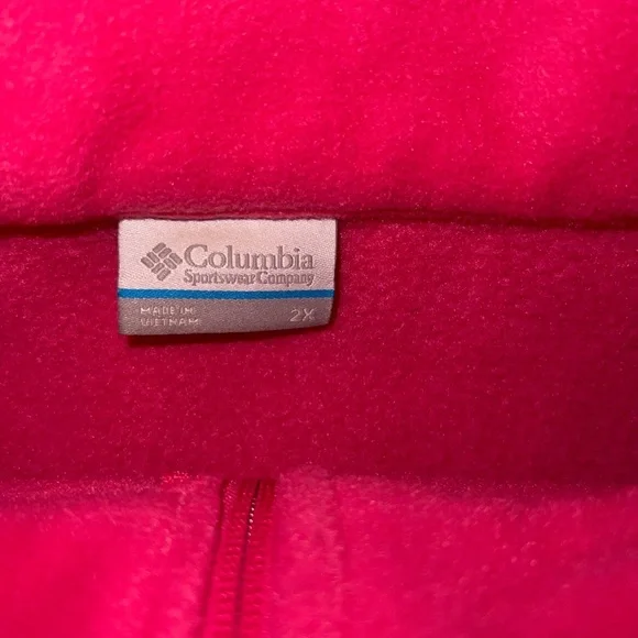 Columbia Bright Pink Fleece Jacket - Picture 3 of 3
